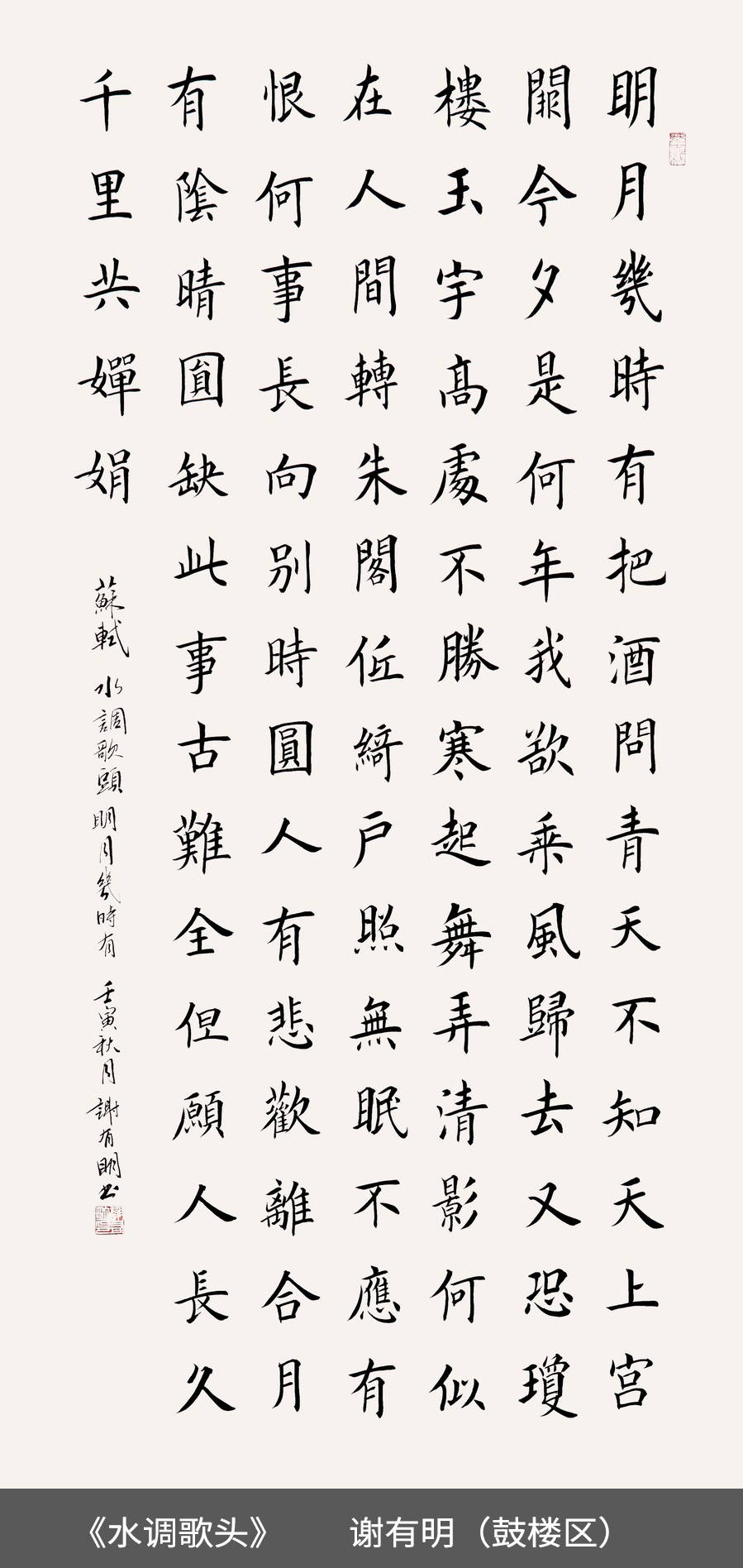 44.鼓楼区-谢有明-书法《苏轼水调歌头》.jpg